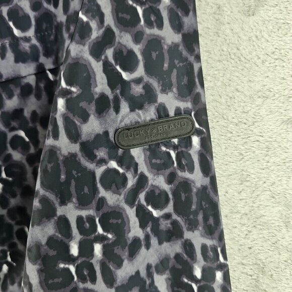 Lucky Brand Jacket Womens M Purple Animal Print Windbreaker Premium Performance - Picture 2 of 10